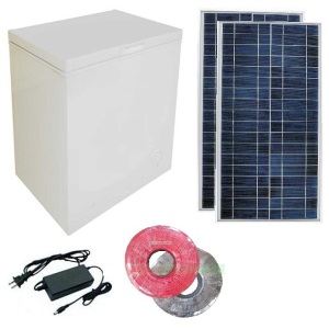 115L DC12V24V Solar Fridge Vehicle Refrigerator Double Door Freezing